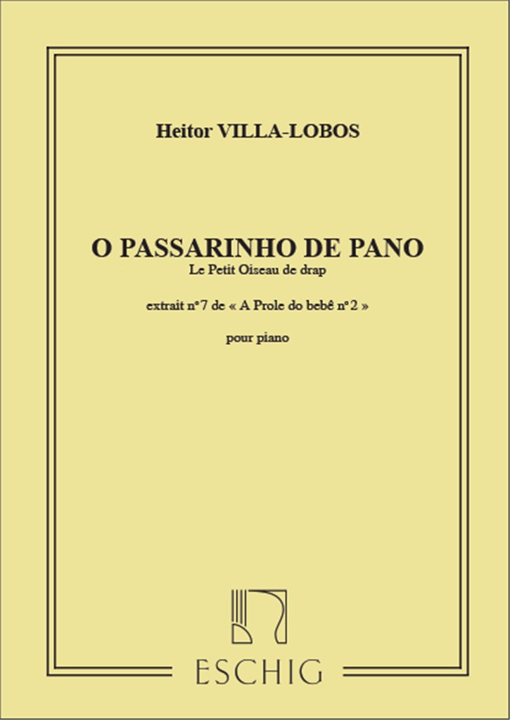 Villa-Lobos Prole De Bebe V2 N7 Petit Oiseau